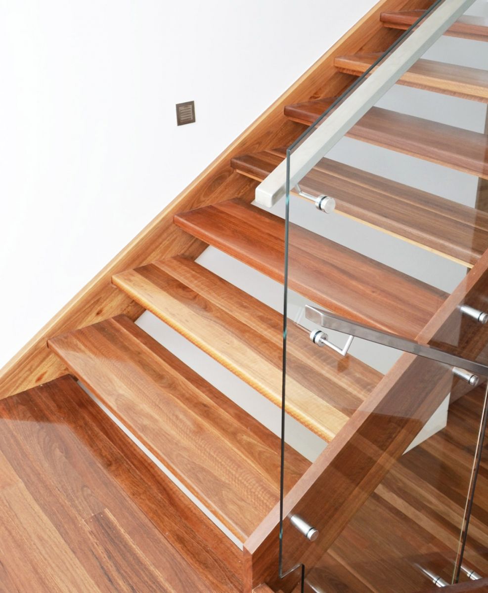 Timber Stairs Melbourne Wooden Hardwood Staircase Gowling Spotted Gum Stair
